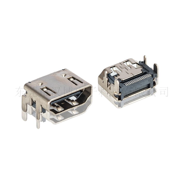 HDMI A型19PIN 90度卧式